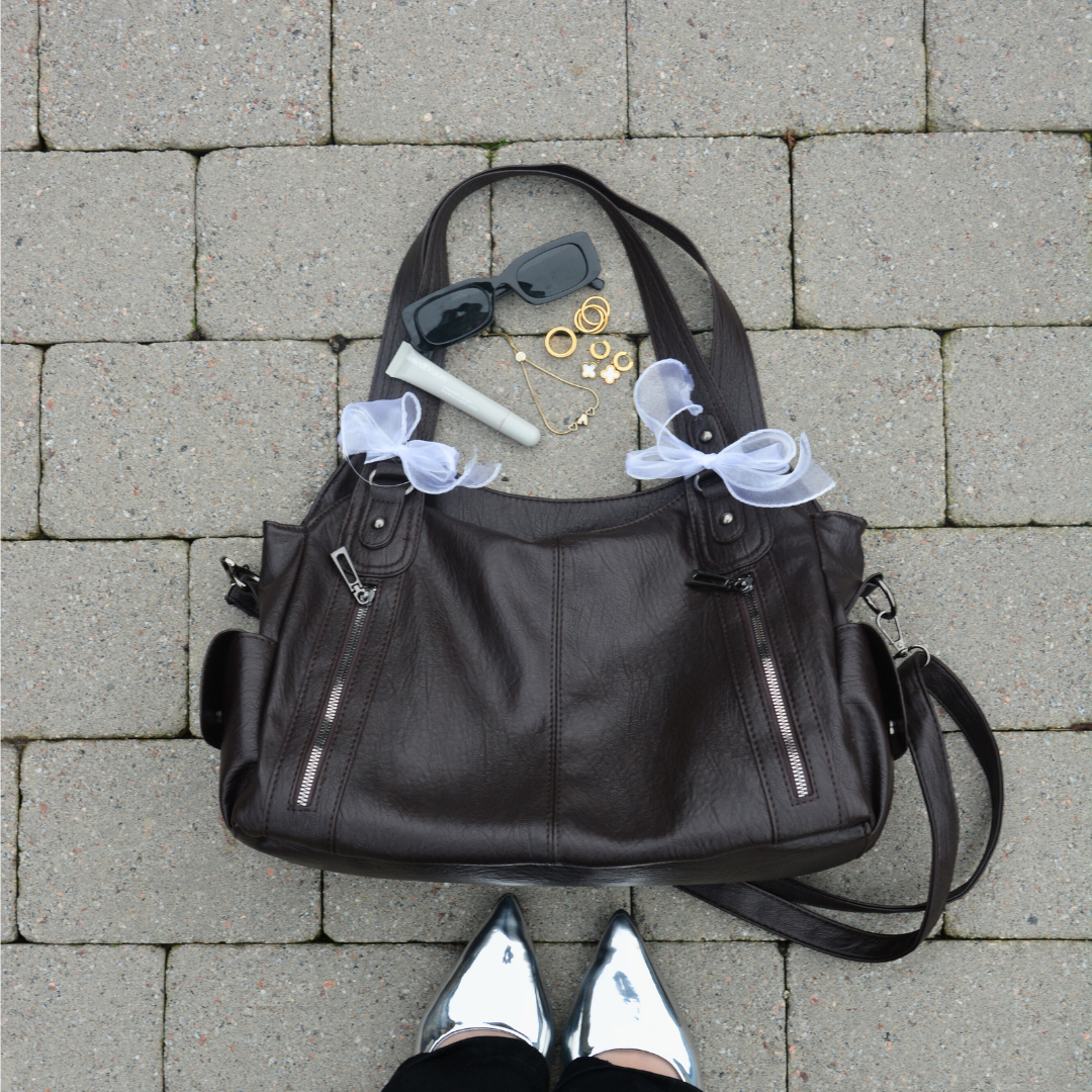 Bolso Tote Casual "Marlow" con Bolsillos Frontales