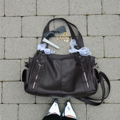 Bolso Tote Casual "Marlow" con Bolsillos Frontales