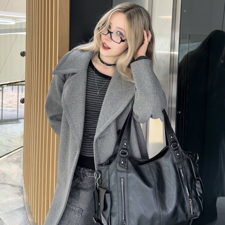 Bolso Tote Casual "Marlow" con Bolsillos Frontales