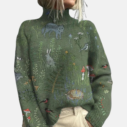 Aimelie | Suéter elegante de cuello alto