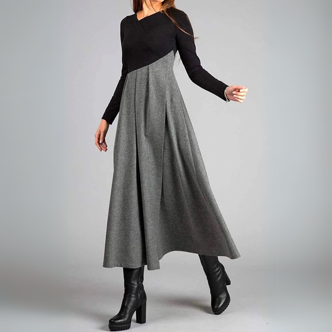 Vestido Raquel - Diseño Estructurado de Línea Fluida