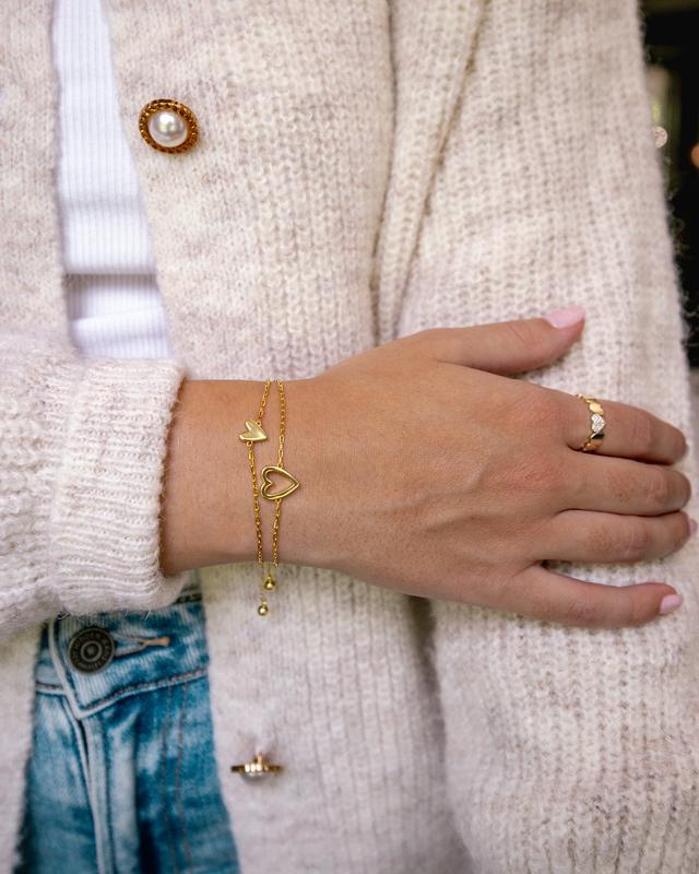 Pulsera de corazones a juego