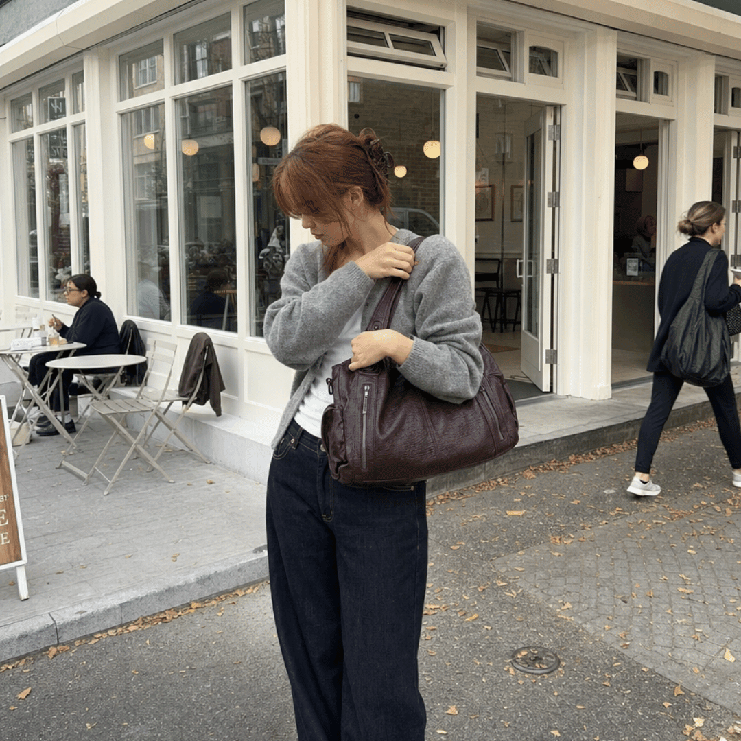 Bolso Tote Casual "Marlow" con Bolsillos Frontales