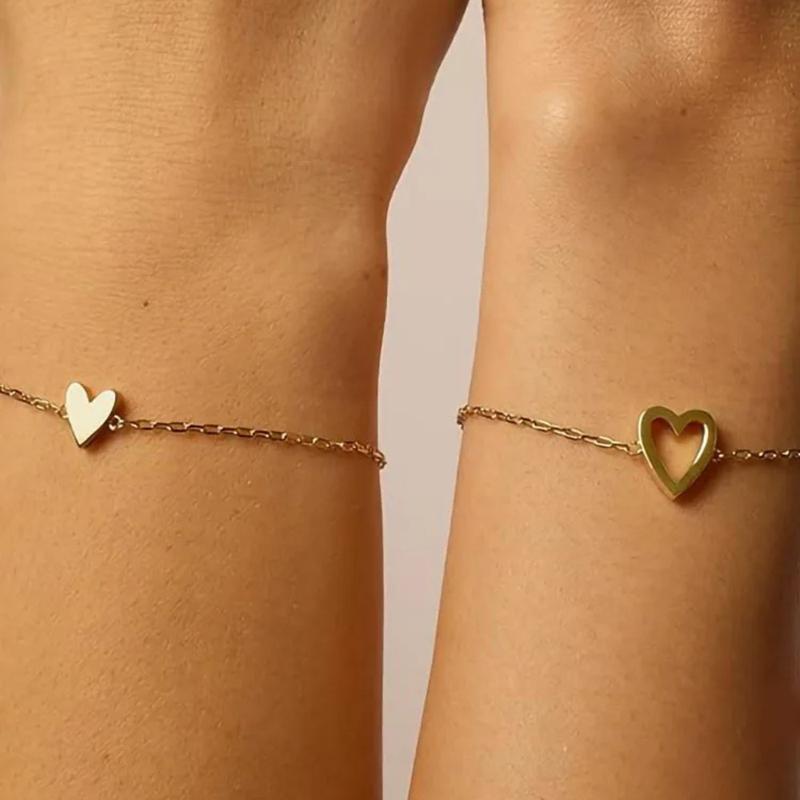 Pulsera de corazones a juego