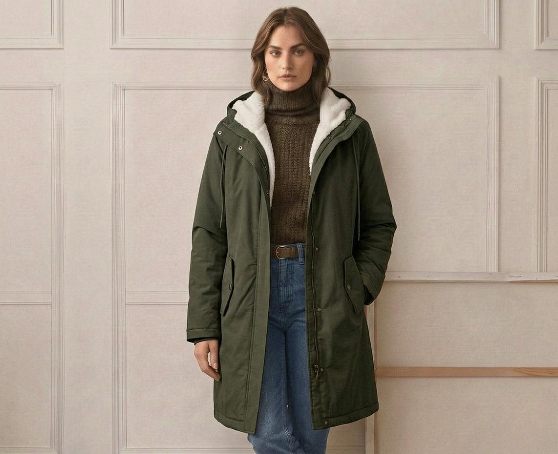 Amélie™ | Parka larga impermeable