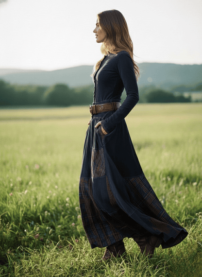 Vestido Josefina - Diseño de Texturas Combinadas