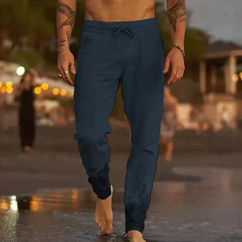 Mateo Beach | El pantalón de lino veraniego y ligero por excelencia