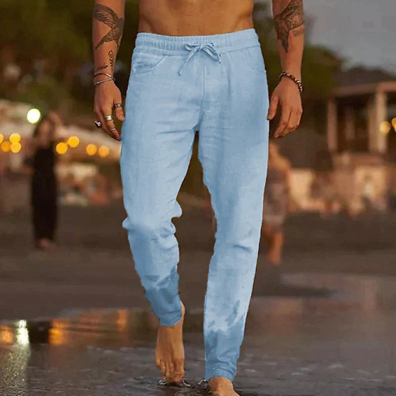 Mateo Beach | El pantalón de lino veraniego y ligero por excelencia