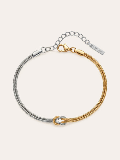 Nudo de amor: pulsera de pareja con nudo