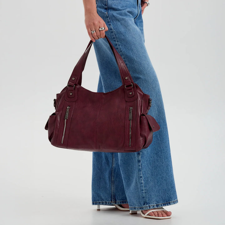 Bolso Tote Casual "Marlow" con Bolsillos Frontales