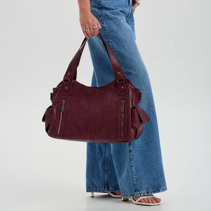 Bolso Tote Casual "Marlow" con Bolsillos Frontales