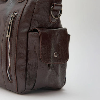 Bolso Tote Casual "Marlow" con Bolsillos Frontales