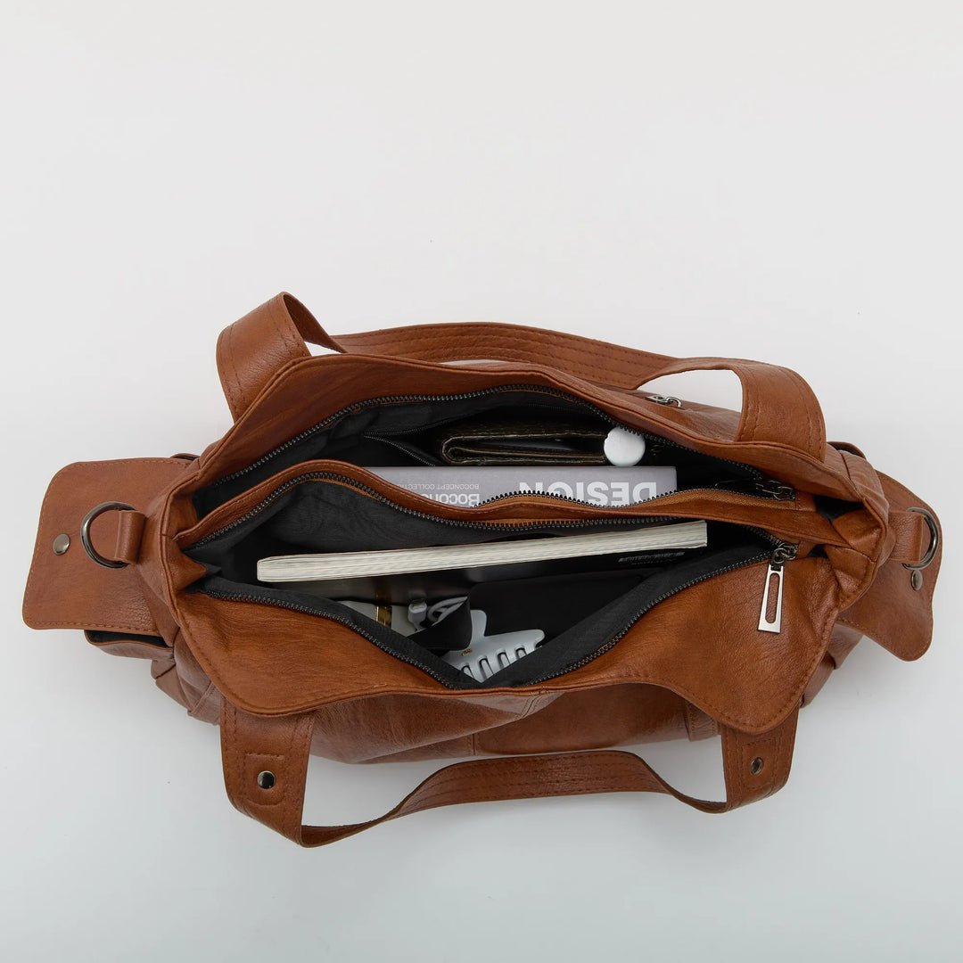 Bolso Tote Casual "Marlow" con Bolsillos Frontales