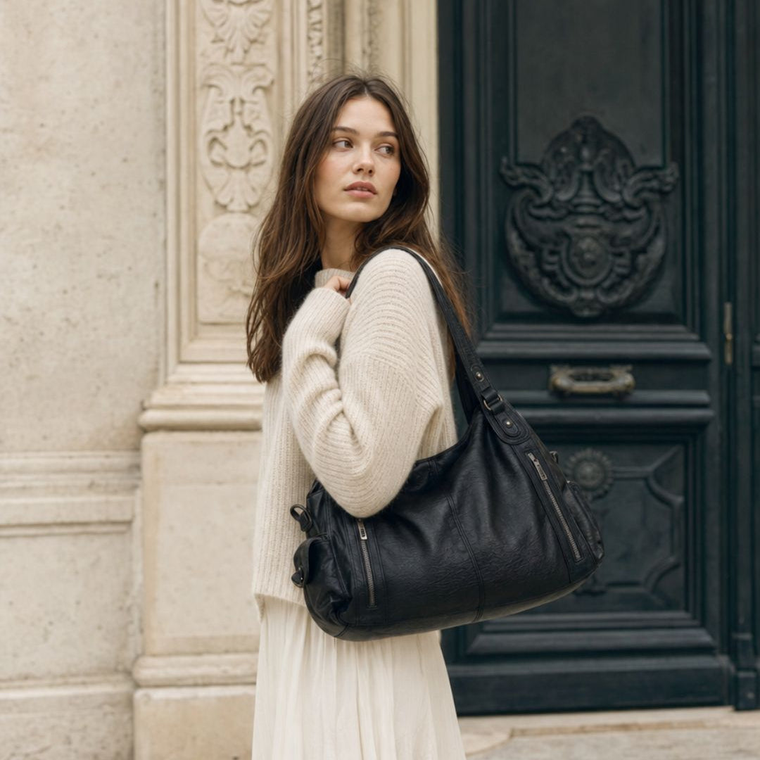 Bolso Tote Casual "Marlow" con Bolsillos Frontales