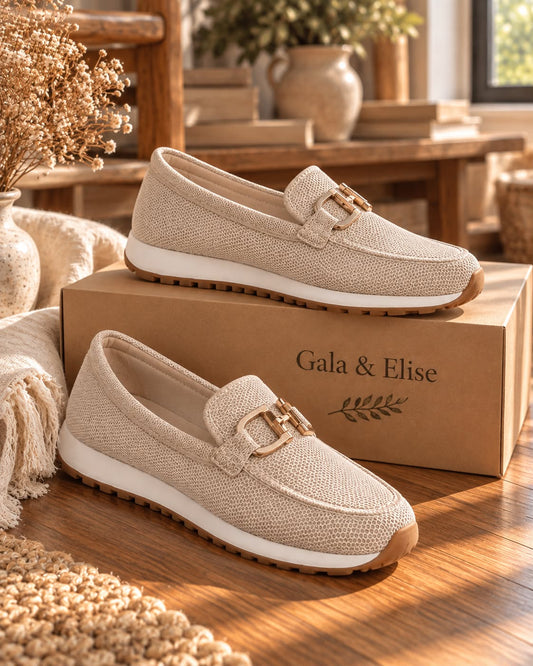 Mocasines Susana - Diseño Híbrido con Detalle Dorado