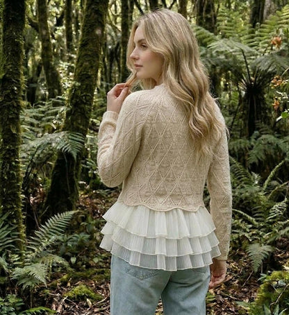 Natalie™ | Cárdigan de punto con volantes