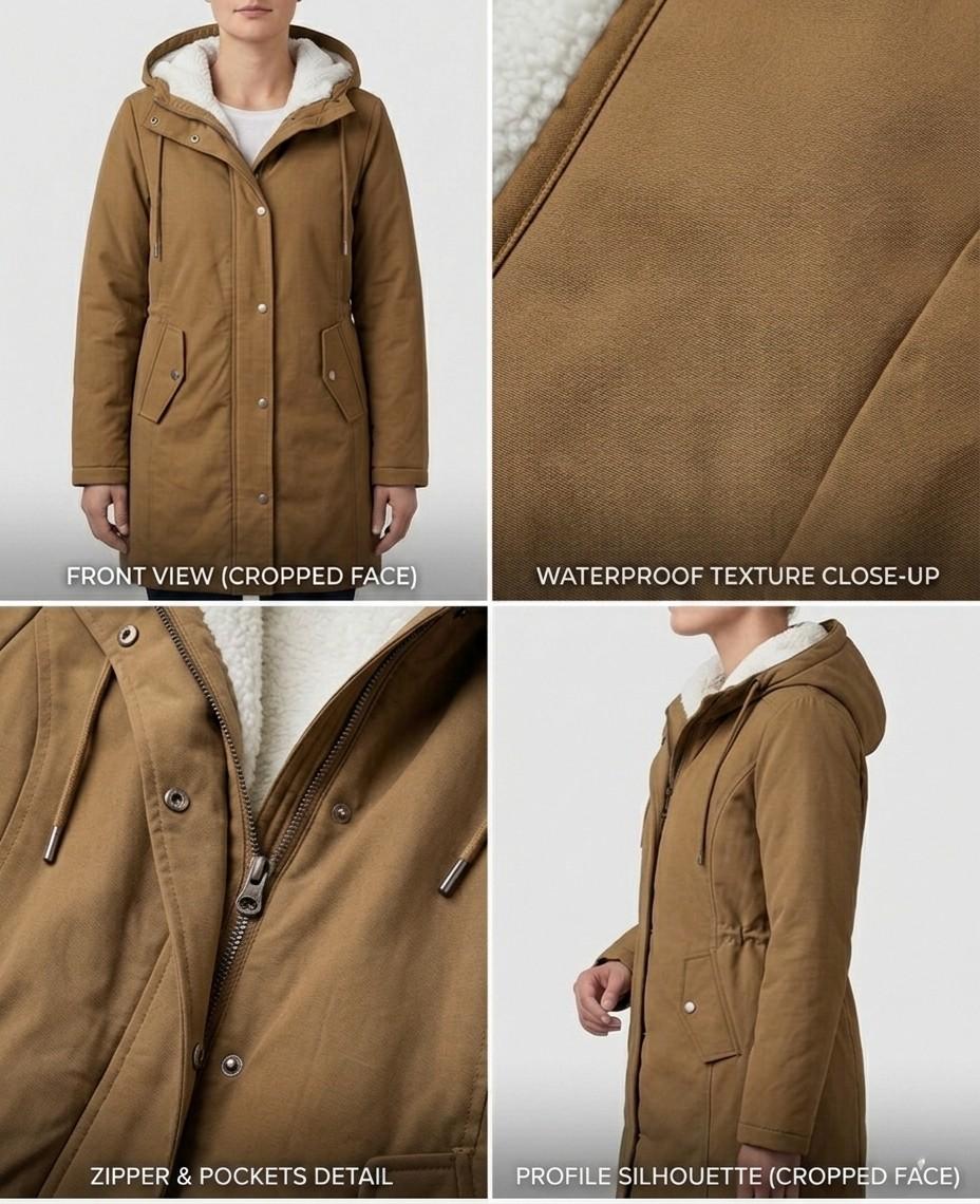 Amélie™ | Parka larga impermeable