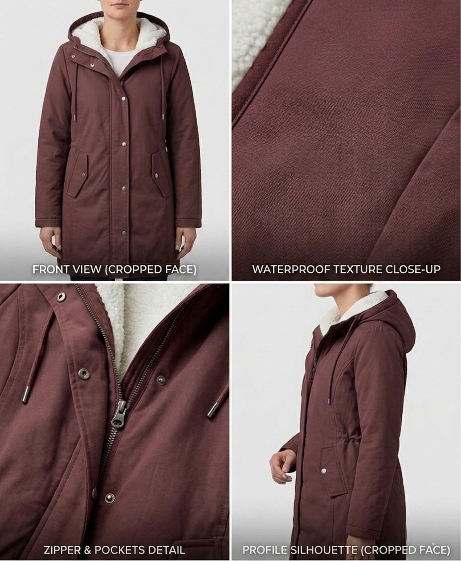 Amélie™ | Parka larga impermeable