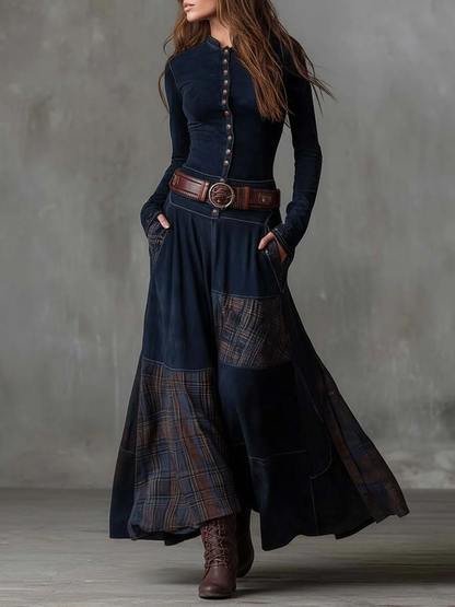 Vestido Josefina - Diseño de Texturas Combinadas