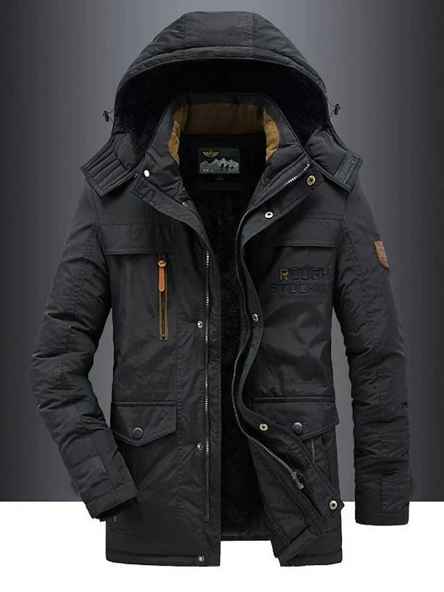 Bjorn - Warme Heren Fleece Winterjas Van Premium Wolmix - Aurora Classics