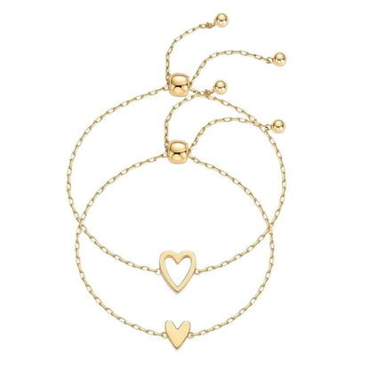 Pulsera de corazones a juego