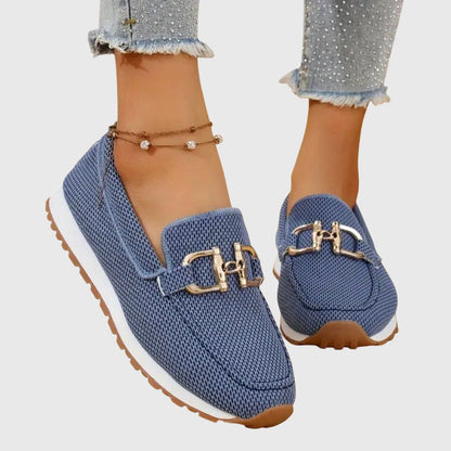 Mocasines Susana - Diseño Híbrido con Detalle Dorado