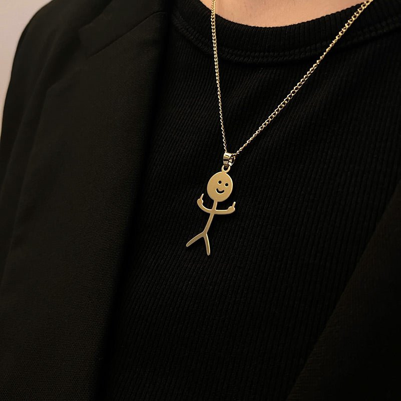 F – Collar con un dedo medio