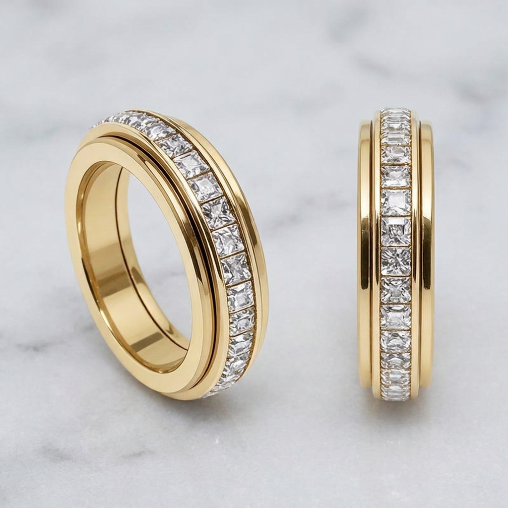 Anillo giratorio para la ansiedad