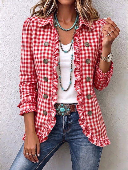 Sobrecamisa Carmela - Estampado Clásico a Cuadros