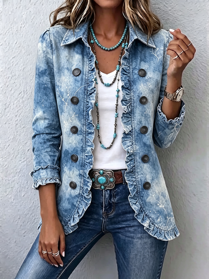 Sobrecamisa Elena - Estampado Floral en Degradado