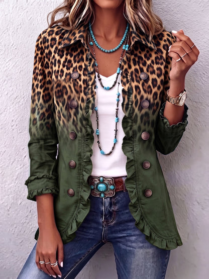 Sobrecamisa Victoria - Estampado Leopardo en Degradado